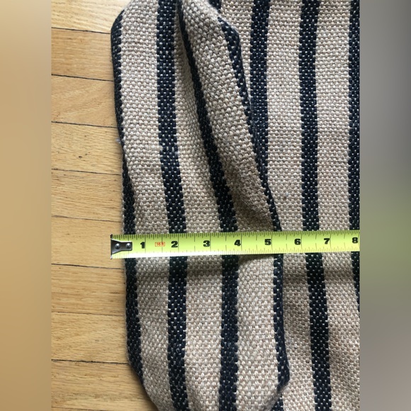 Stripped straw tote bag - Picture 5 of 5